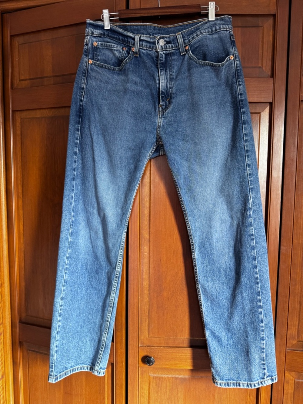 Levi's 505 Men's Straight Blue Denim Jeans
